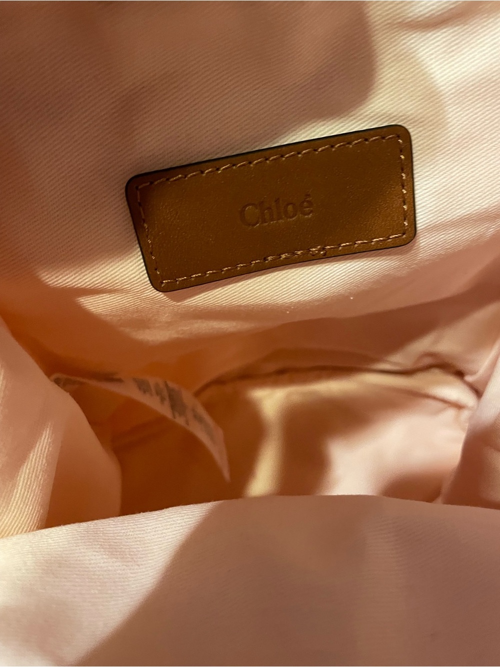 New authentic Chloe pink Drawstring Backpack - Picture 7 of 10